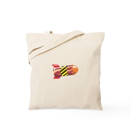 CafePress Space Rocket Vehicle Tote Bag Reusable Natural Beige Canvas Shopping Bag