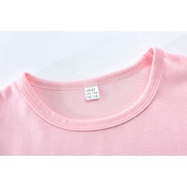 Little Hand Toddler Girls Nightgown All You Need Is Sleep Kids Cute Cat Pajamas Dress Nightwear Short Sleeves 3-4T