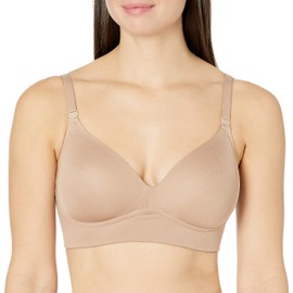Warner's womens Blissful Benefits Allover-smoothing Bliss Wireless Lightly Lined Convertible Comfort Rm1011w Bra, Toasted Almond, 40DD US