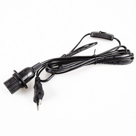 Mextronic E14 Lamp Socket with Switch Power Cable 3.5 m 350SW Black