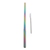 2Pcs Collapsible Metal Straw 304 Stainless Steel Drinking Travel Telescopic