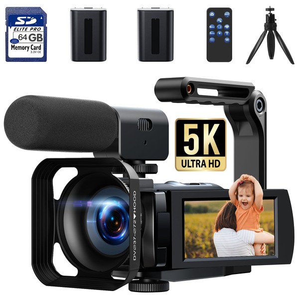 5K Video Camera Camcorder 56MP WiFi Vlogging Camera for YouTube