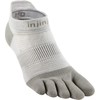Injinji Unisex Run Lightweight No-Show Socks, sand, M