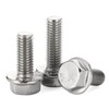 1/4-20 x 1-1/4" Flanged Hex Head Bolts Flange Hexagon Screws,