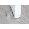 Quadratischer Türstopper, selbstklebend, Edelstahl,,25x25x25mm,Weiß