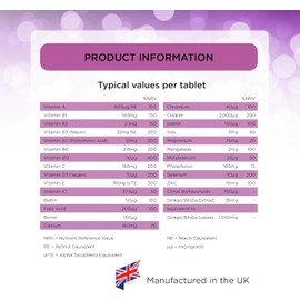 Healthspan Multivitamin 50 Plus | Advanced Multivitamin for Adults Over 50 | Supports Immune Health, Energy, and Cognitive Function | With 13 Essential Vitamins, 12 Minerals, Ginkgo Biloba & Citrus Bioflavonoids | Vegetarian | 90 Tablets