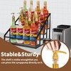 YQBRAO Coffee Syrup Rack Organizer,Liquor Bottle Display Shelf,Water cup display