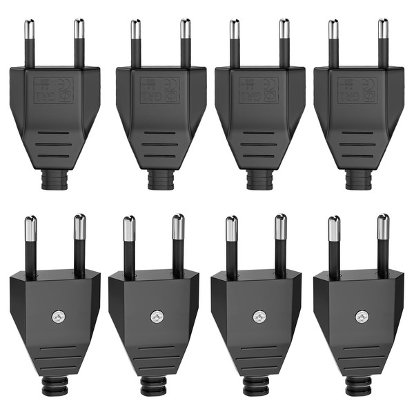 8 pieces Euro plug flat, Euro plug flat, Euro coupling,