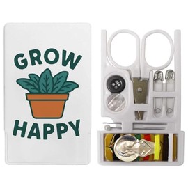Azeeda 'Gardening Grow Happy' Mini Travel Sewing Kit (SE00040225)