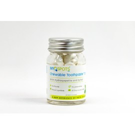 MYOSPOTS Natural Toothpaste Tablets with Hydroxyapatite - Dental Care On-the-Go, Crush, Brush, Rinse
