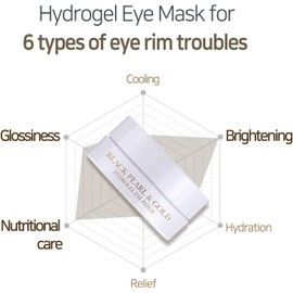 Petitfee Black Pearl & Gold Hydrogel Eye Patch 60 Ea