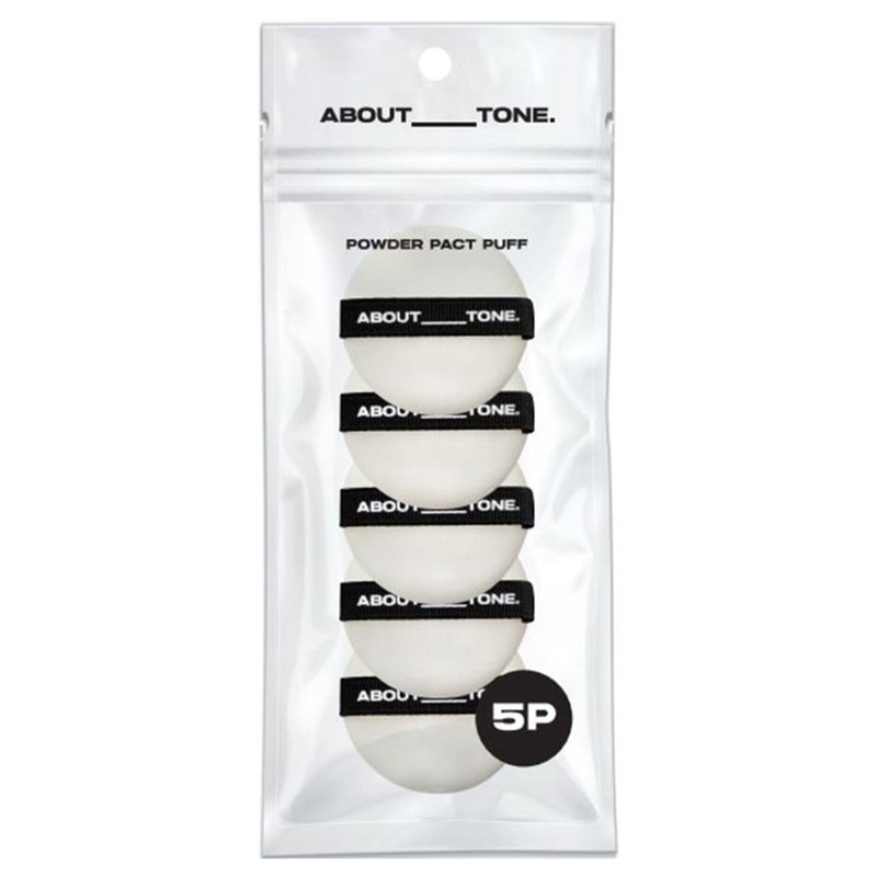 ABOUT TONE Powder Pact Puff 5P - Compatible with ABOUT