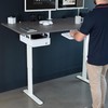 VIVO Electric Standing Desk Frame, Rear-Set Legs, Single Motor Memory