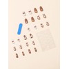 Salon Quality Elegant False Nails 24pcs Fancy Press On Nail