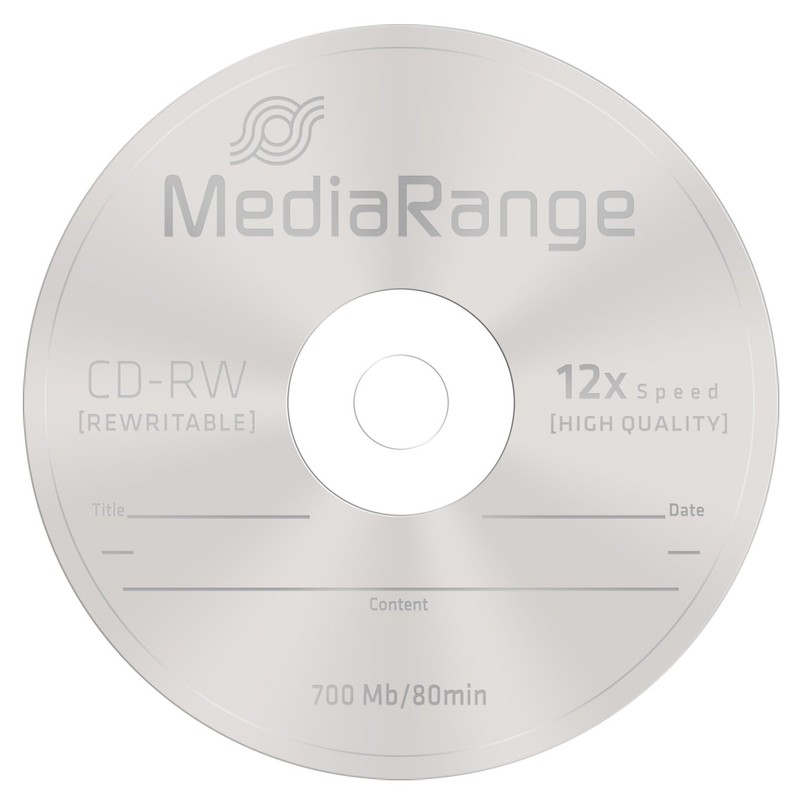 MediaRange MR235 Rewrite – CD CD-RW Virgin (CD-RW, 700 MB,