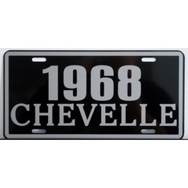 1968 68 CHEVELLE Metal License Plate 6x12 Tag Fits Chevy SS Super Sport 327 350 396 454 Hot Rod American Muscle Car Classic Custom Garage Bar Man Cave Shop Novelty Wall Art Gift