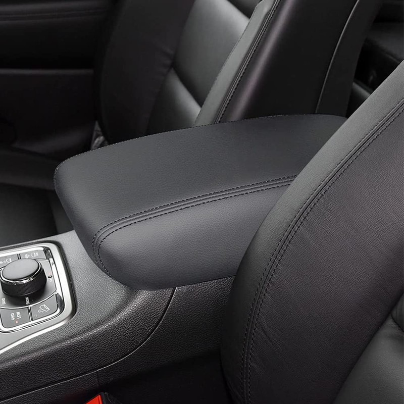 sportuli Center Console Cover Anti-Scratch Leather Armrest Cover Replace for