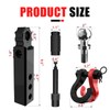 AUTOBOTS Trailer Hitch Ball Mount with 3/4" Recovery Shackle &