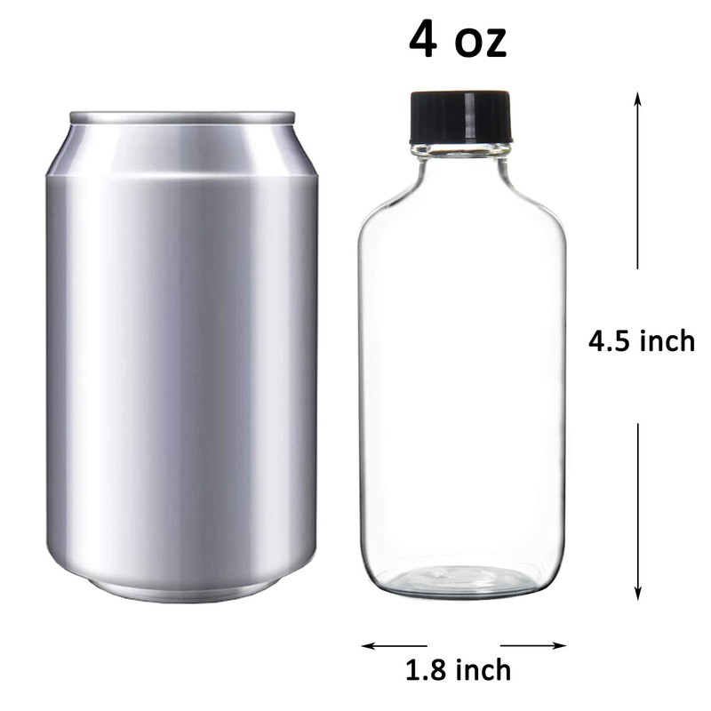 Youngever 16 Pack Empty Glass Bottles with Lids, Refillable Container