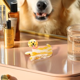 Yussti Dog Hair Clips Golden Retriever Hair Claw Clips for Women Girls Cute Small Hairpins Hairgrips for Thick or Medium Hair Golden Retriever Hair Accessories for Women Dog Lovers