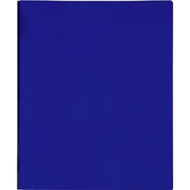 Lion 2-Pocket Plastic Folder with Fasteners, Dark Blue, 1 Folder (92310-BL)