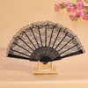 LOYELEY 2pcs Folding Lace Fan Flower Fan Dance Dance Spanish