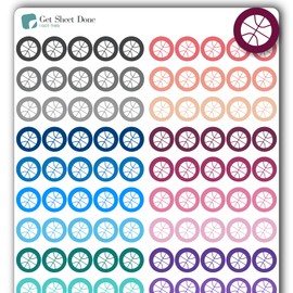 Basketball Icon Planner Sticker / 110 Dot Icon Vinyl 1/3”) / Sports Exercise Fitness Health Game Practice/Essential Productivity Life Planner/Bujo Bullet Journal/Todo Appointments (1 Sheet)