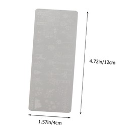 FOMIYES Nail Beauty Decor 6pcs Christmas Nail Stamping Templates Manicure Printing Decals Plate