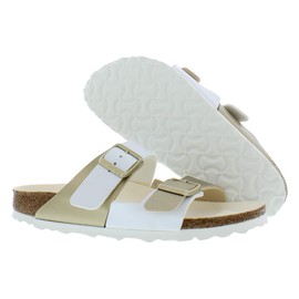 Birkenstock Women's Arizona Split Birko-Flor White/Gold 36 N