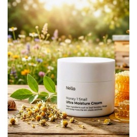 Nella Honey 1 Snail Ultra Moisture Cream 100g Premium Cream K-Beauty
