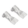 2Pcs Flat Welding Nozzle, Stainless Steel 40mm Weld Nozzle, Easy