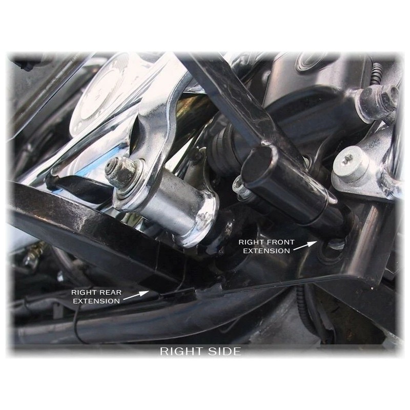 DK Custom Products Rider Floorboard Extensions for 1993-08 Harley FL