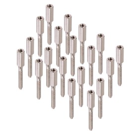 Nickel Extension Studs, M3.5 x 35mm - Switch Screws Extending Socket (20)