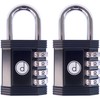 Padlock Combination Lock 4 Digit (2 Pack) - for Gym