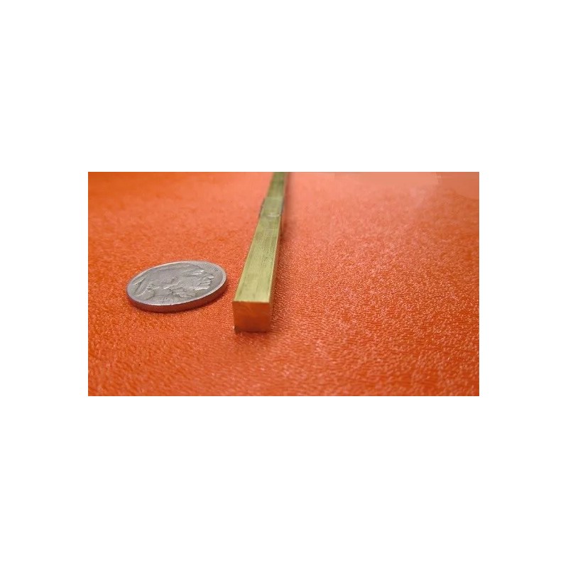 Basic 360 Brass Square Bar 1/4" Thick x 1/4" Wide