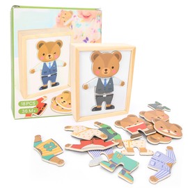 Children Magnetic Puzzle Jigsaw Interactive Brain Development Toys Educational ToyType B