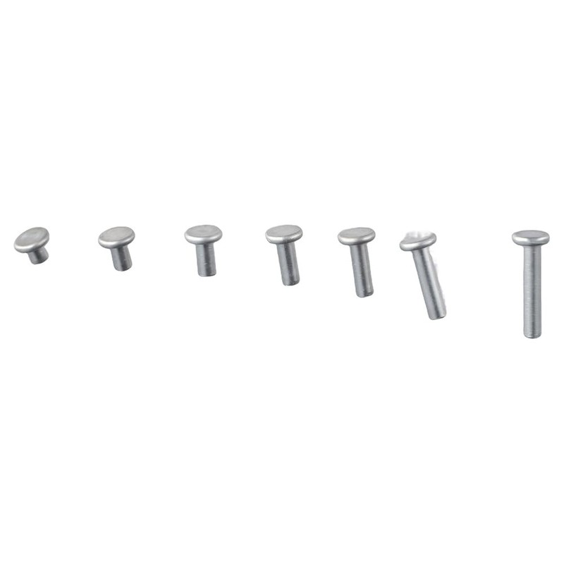 Fudeshe Solid Rivets Aluminum Rivets 350pcs Aluminum Hand-Driven M4 Kit
