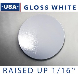 Advanced Trims GLOSS WHITE 2022-25 Chevy Silverado Bowtie Side Grille PLASTIC OVERLAY NOT VINIL