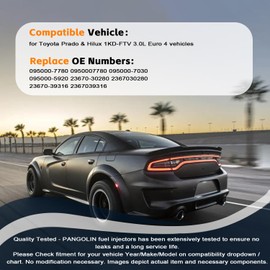 PANGOLIN 0432217255 1040166 Fuel Injector Turbo Diesel Marine Injector 6.5L 8PCS for GM Chevy 1992-2005 Aftermarket Parts