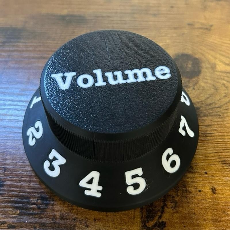 Guitar Knob Pick Holder - Desk Storage for Guitar Accessories:_Black_Volume