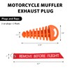 BWBWND 2 PCS Muffler Exhaust Wash Plug, 0.6"-1.5" Rubber Exhaust