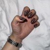 Dark Mirage Handmade Nail Tips - Long Coffin / 다크