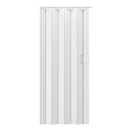 PVC Foldable Accordion Doors or Privacy Room Divider for Internal Use (White, 32)