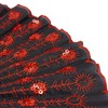 INNOLIFE Elegant Colorful Embroidered Flower Peacock Pattern Sequin Fabric Folding