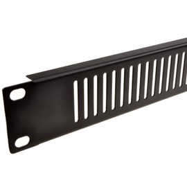 1U Blanking Plate for Comms Data Cabinet Rack 19 Vented Black