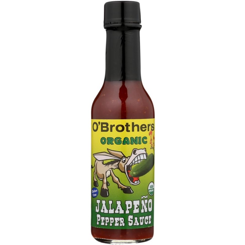 O BROTHERS Organic Jalapeno Pepper Sauce, 5 OZ