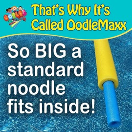 Oodles of Noodles OodleMaxx Giant Noodle - Approx. 54 inch Long Extra Large Pool Noodle Made from Premium Pool Noodles Foam - Extra Thick & Buoyant Foam Tubes for Swimming, Exercise, Crafts & More