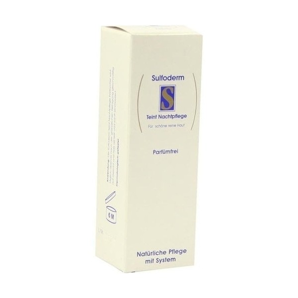 Sulfoderm S Complexion Night Cream Fragrance-free 40 ml
