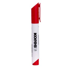 Kores - Red Whiteboard Marker Pen - K-Marker XW1, Bullet Tip with Low-Odour Ink - Dry Wipe Marker Pens - School Supplies, Office Supplies - Pack of 1