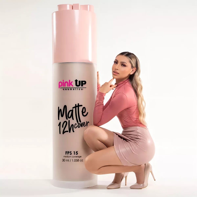 Pink Up Base De Maquillaje Matte Cover 12 Horas Pink